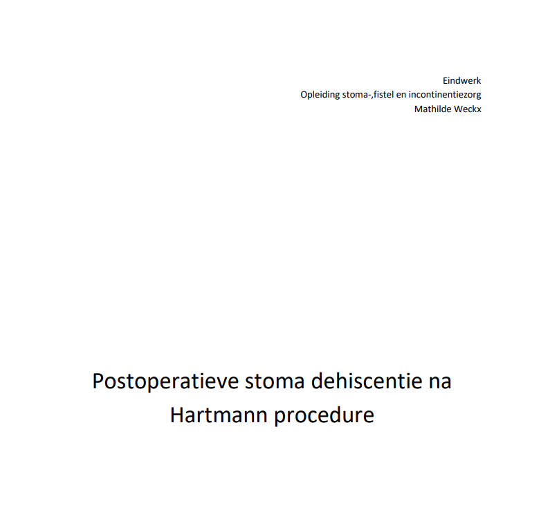 Postoperatieve stoma dehiscentie na  Hartmann procedure 