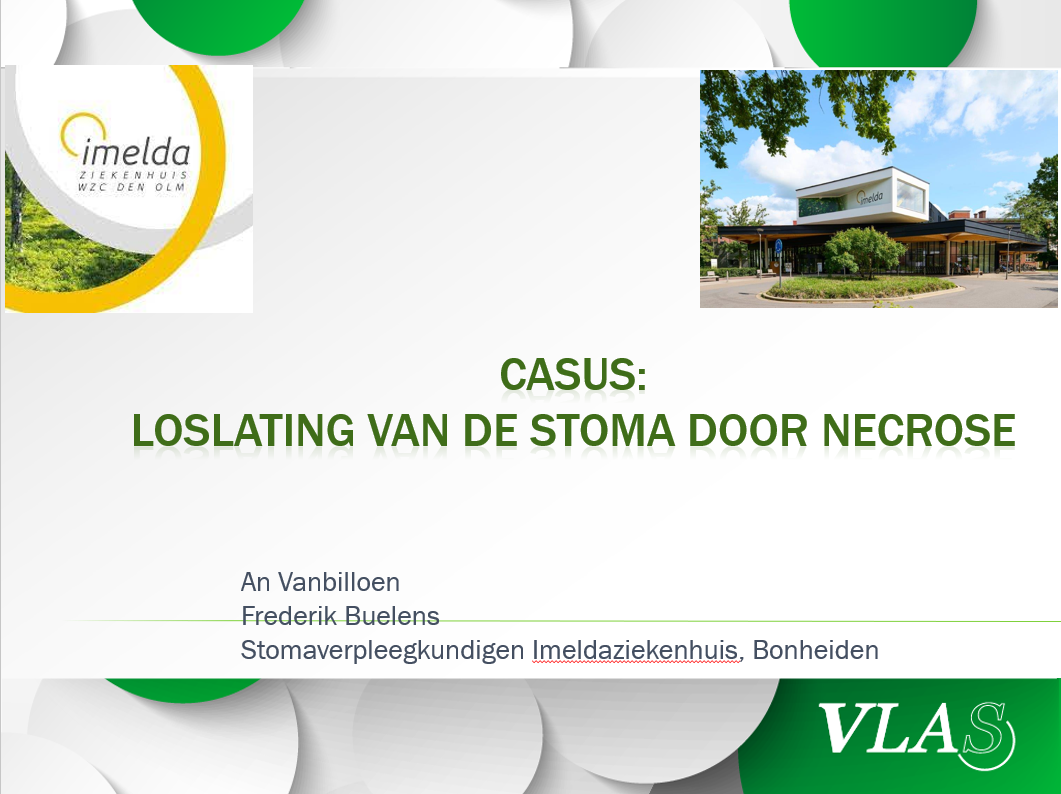 Casus loslating van de stoma door necrose