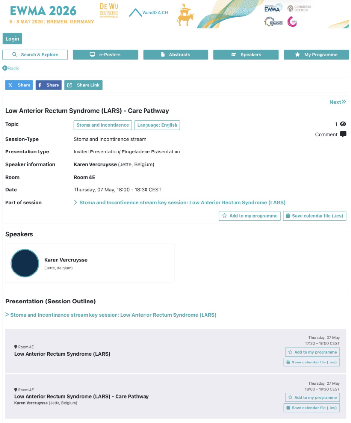Low Anterior Rectum Syndrome (LARS)