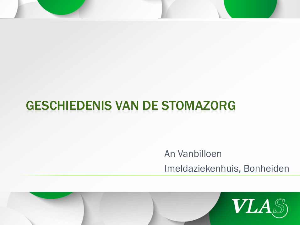 Geschiedenis van de stomazorg