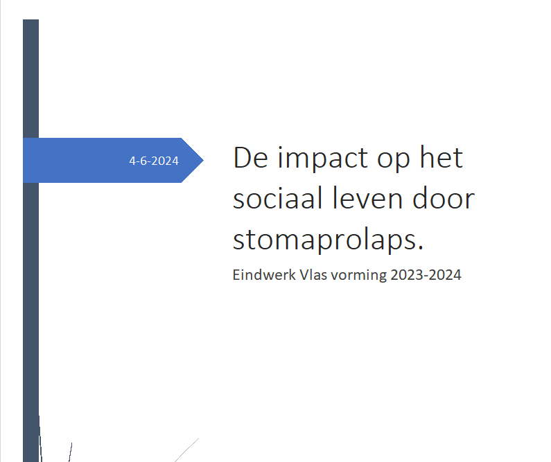 De impact op het sociaal leven door stomaprolaps