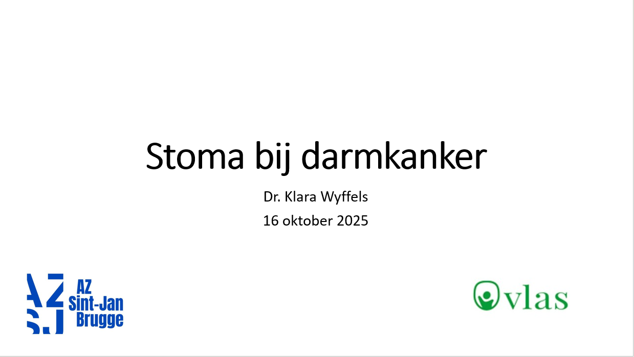 Stoma bij darmkanker